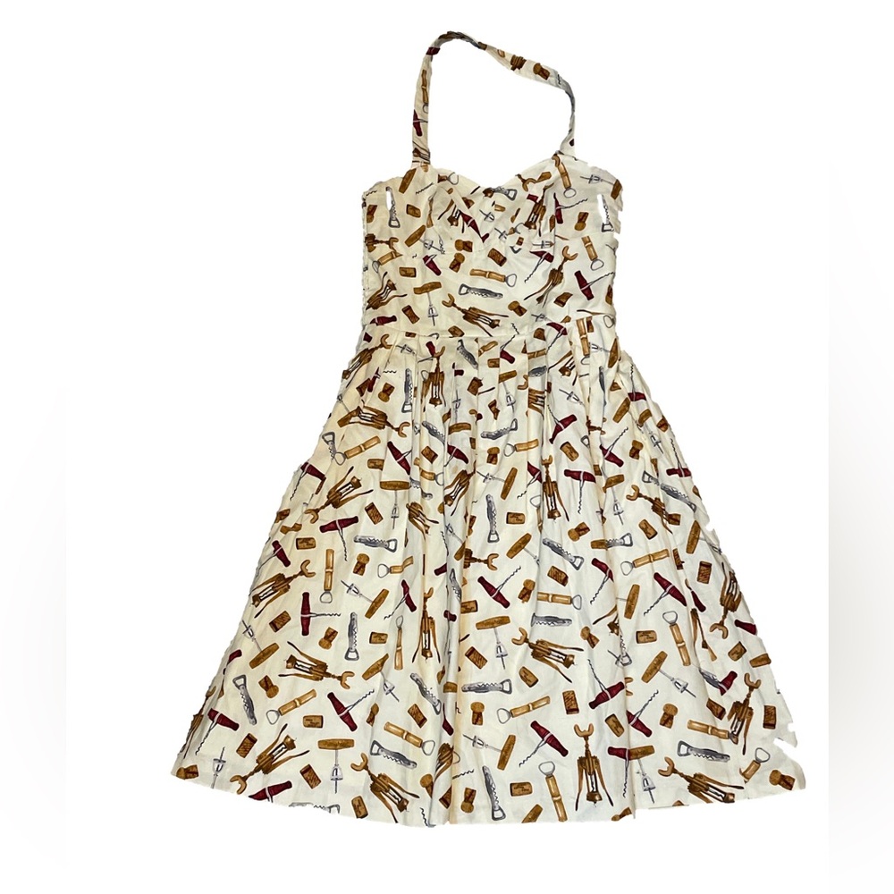 ModCloth Fervour in vinos veritas wine Woman’s Halter Dress Small
